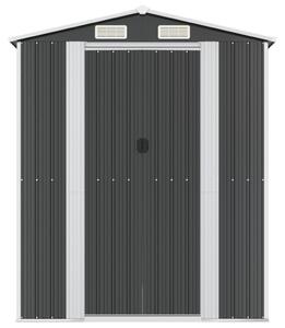 VidaXL Градинска барака антрацит 192x274x223 см поцинкована стомана