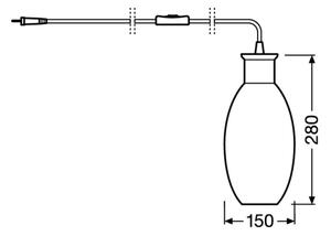 Ledvance - Настолна лампа GRAPE 1xE27/40W/230V розова