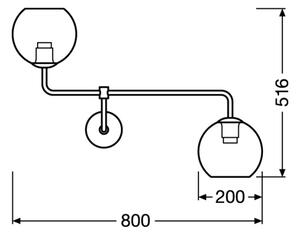Ledvance - Аплик GLOBE 2xE27/40W/230V