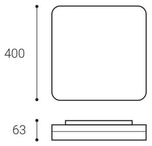 LED2 - LED Лампа SQUARE II LED/30W/230V 3000/4000/5700K IP54