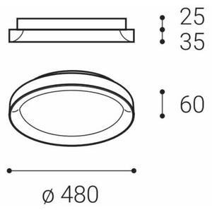 LED2 - LED Лампа BELLA SLIM LED/38W/230V 3000/4000K черна