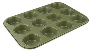 Форма за мъфини 12 бр Zenker 7456, 7 см, ILAG Maximizing Green покритие, До 180C, Зелен