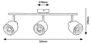 Rabalux - Спот 3xE14/40W/230V