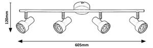 Rabalux - Спот 4xGU10/50W/230V