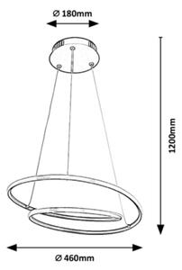 Rabalux - LED Висящ полилей LED/40W/230V