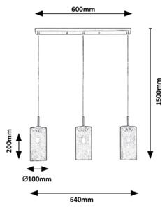 Rabalux - Висящ полилей 3xE14/25W/230V