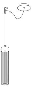 Kolarz 6009.30161 - Висящ полилей RAGGIO 1xE14/25W/230V матов хром