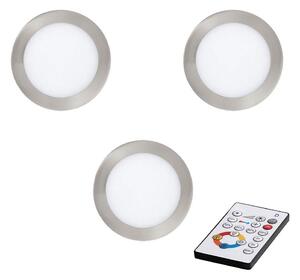 Eglo 78737 - К-кт 3 бр. LED димируеми лунички за вграждане TINUS LED/17W/230V + д.у