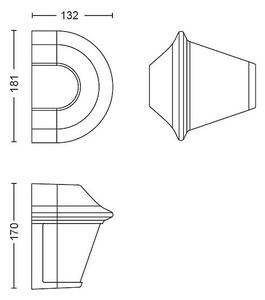 Philips Massive 17389/30/PN - Екстериорен аплик 1xE27/42W/230V IP44
