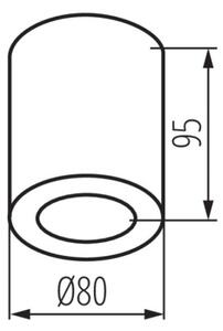 Kanlux 29242 - Лампа за баня SANI 1xGU10/10W/230V IP44 матов хром