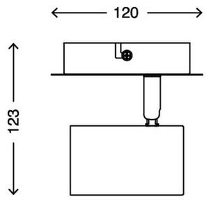 Briloner 2857-016 - Спот аплик SPOT 1xGU10/40W/230V бял