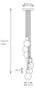 Lucide 08408/07/30 - Висящ полилей FIX MULTIPLE 7xE27/60W/230V