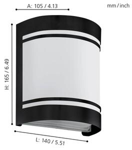 Eglo 99565 - Екстериорен аплик CERNO 1xE27/40W/230V IP44