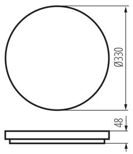 Kanlux 26439 - LED таванно осветително тяло VARSO LED/22/30W/230V 3000/4000/6500 K Ø 33 см IP54