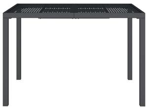 VidaXL Градинска маса антрацит 110x80x72 cм стомана