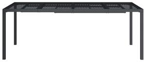 VidaXL Градинска маса антрацит 200x100x72 cм стомана