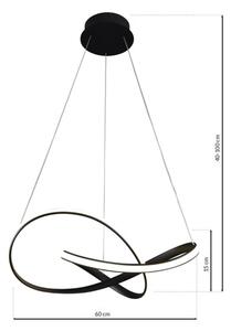 LED Висящ полилей CAPPIO LED/36W/230V черен