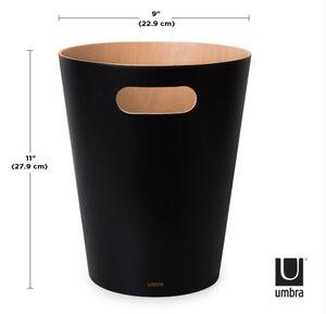 UMBRA Кошче за боклук “Woodrow“ 7,5 л. - дърво/черно