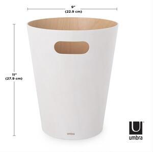 UMBRA Кошче за боклук “Woodrow“ 7,5 л. - дърво/бяло