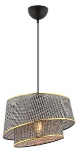 Висяща лампа на кабел BARETTE 1xE27/60W/230V сива/златиста