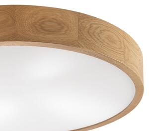 Brilagi - LED таванен плафон CARVALHO 4x E27/60W/230V, дъб, Ø 57,5 cm