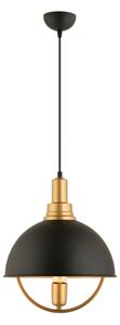 Полилей на кабел MONZA 1xE27/40W/230V, Ø 30 см, черен/златист