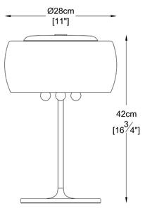 Brilagi - LED Кристална настолна лампа JEWEL 3xG9/42W/230V