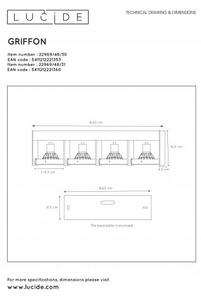 Lucide 22969/48/31 - LED Димируем спот GRIFFON 4xGU10/12W/230V