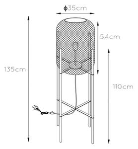 Lucide 45785/01/30 - Лампион MESH 1xE27/40W/230V черен