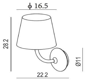 Lucide 27888/07/30 - LED Екстериорен аплик JUSTIN LED/7W/230V IP65