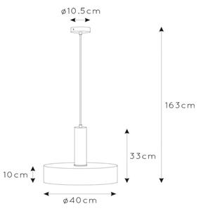 Lucide 30472/40/02 - Висящ полилей GIADA 1xE27/60W/230V