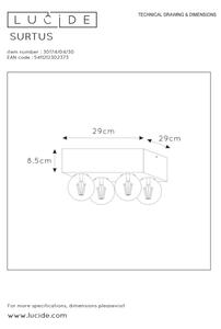 Lucide 30174/04/30 - Лампа SURTUS 4xE27/60W/230V