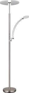 Globo 58909N - LED димируема подова лампа TIRANA 40W/230V + 5,5W матов хром