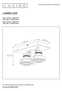 Lucide 17906/11/31 - LED Димируем спот LANDA 2xGU10/5W/230V