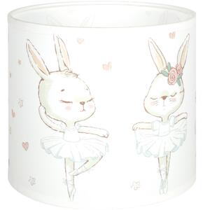 Brilagi - Универсален абажур BOBO E27 диам. 15 см бял/зайчета
