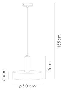 Lucide 30472/30/02 - Висящ полилей GIADA 1xE27/60W/230V