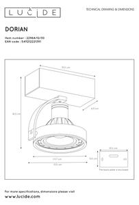 Lucide 22968/12/30 - LED Димируем спот DORIAN 1xGU10/12W/230V