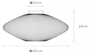 Lucide 21123/45/30 - Лампа MESH 1xE27/40W/230V черна