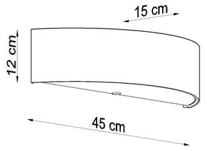 Sollux SL.0763 - Аплик SKALA 2xE27/60W/230V бял