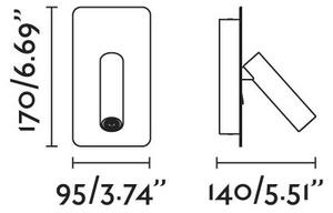 FARO 62116 - LED Стенен спот SUAU LED/3W/230V USB черен