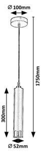 Rabalux 5076 - Висящ полилей ZIRCON 1xGU10/5W/230V