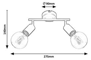 Rabalux 3987 - Спот LAMAR 2xE27/40W/230V
