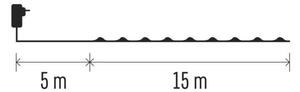 LED външна гирлянда 150 LED / 20 m, IP44, многоцветна