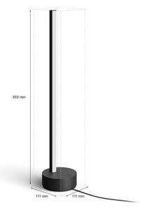 Philips - LED RGB Димируема настолна лампа Hue LED/12W/230V 2000-6500K черна