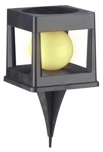 LED соларно осветително тяло CUBO LED/3,7V 1200 mAh IP44 черно