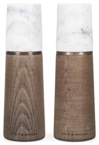 COLE & MASON Подаръчен комплект мелнички за сол и пипер “MARLOW MARBLE“ - 18,5 см