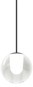 Wever & Ducré Lighting WEVER DUCRÉ LED висяща лампа Oplia 1.0, матово черно, 2 700 K, Прозрачен, Дневна/трапезария, Стъкло, Модерен