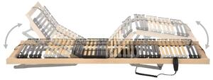 VidaXL Електрическа подматрачна рамка с 42 ламела, 7 зони, 90x200 см