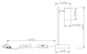 Globo 57910TB - Настолна лампа ROBBY 1xGU10/5W/230V