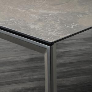 ТРАПЕЗНА МАСА РАЗТЕГАТЕЛНА CERAMIC DUO 637 ГРАФИТЕНО-КАФЯВ 140-240X90см